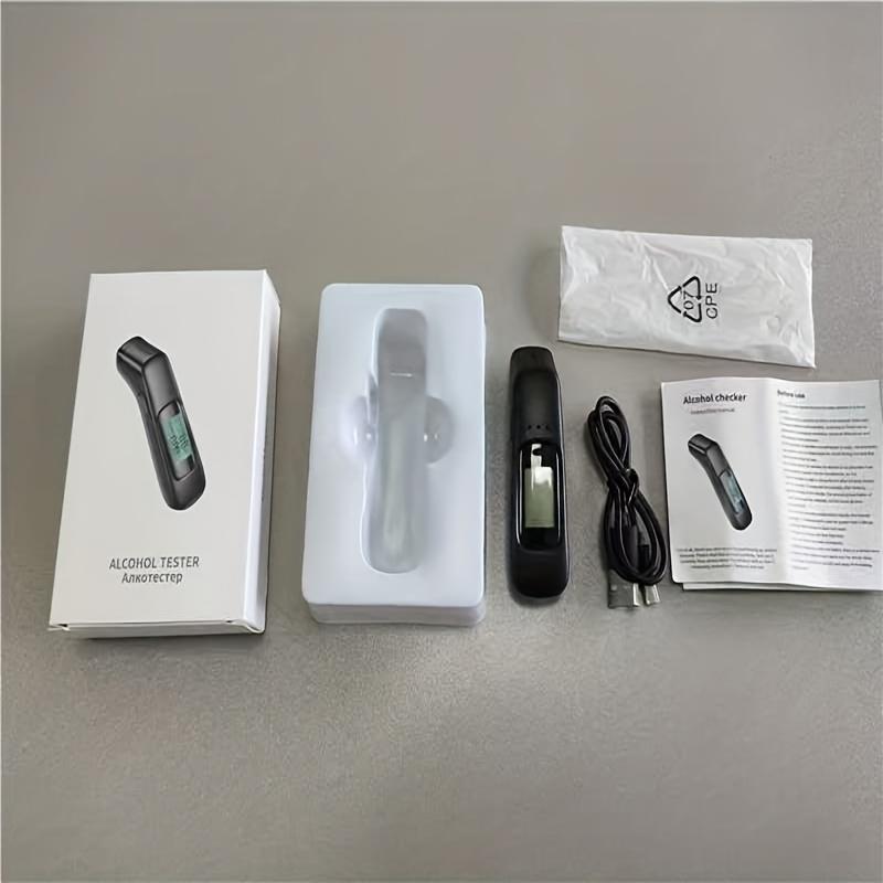 TEMU Digital Breath Analyzer, Long Range&lcd Screen Usb Charging, 1pc, Portable , Sensor, Quick Testing, Driver Self Testing To Driving Safety, Essential For Family Gathering Safety
