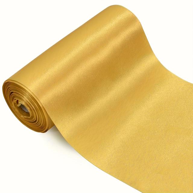 TEMU Luxurious 6-inch X Satin Ribbon - Grand , Halloween, Weddings, Birthdays & Crafts - In Royal Blue, White, Red, Green, Golden, Black