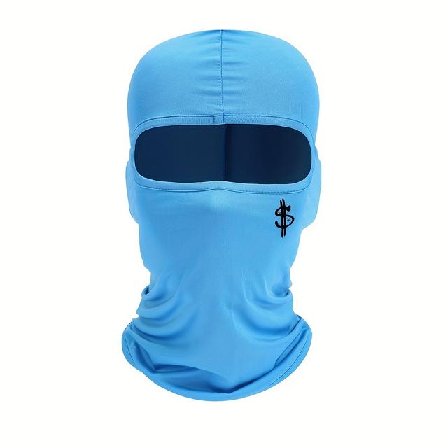 TEMU Print Balaclava, Unisex Breathable Cycling Mask Sunscreen Head Cover, Full Coverage Hat