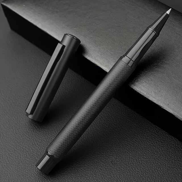 TEMU 1 Metalowe Luksusowe Biznesowe Długopisy Kulowe z Diamentową Siatką, Metalowy Wkład z Dużą Pojemnością Koralików