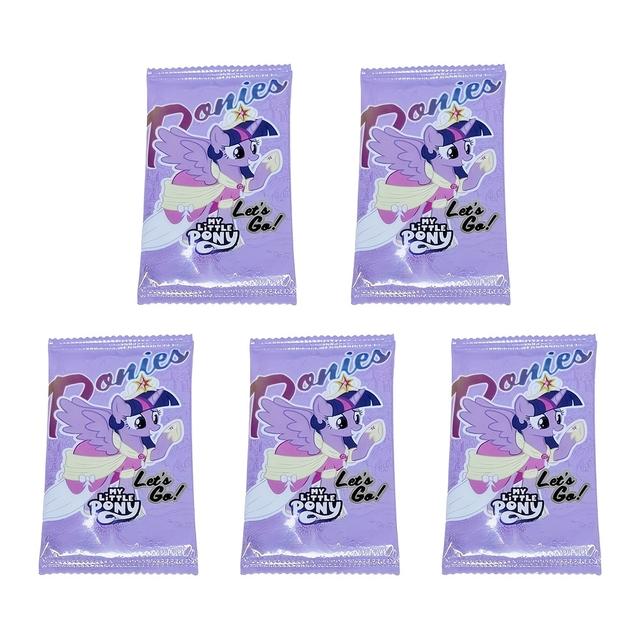 TEMU 5- po 25 kart / 2- po 10 kart / 1- po 5 kart - Pony Mystery Box Cards, Jeden Losowy po 5 Kart, Z Możliwością Wyciągnięcia Rzadkich Kart