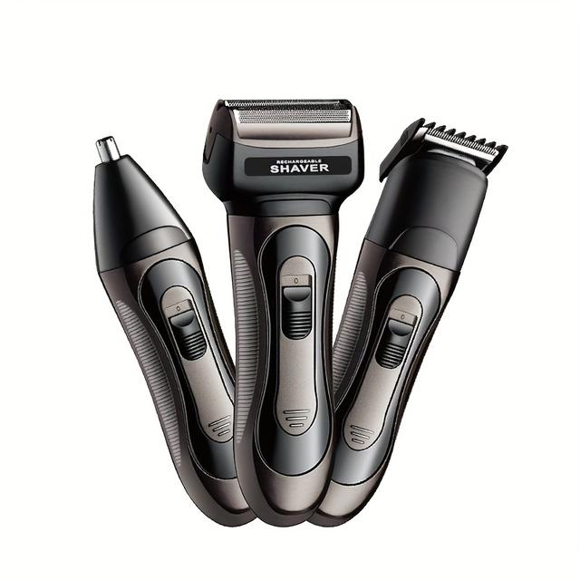 TEMU Hot-selling Popular Styles! Electric Razor, Usb Rechargeable Type, Men's Facial , Hairdresser, Nose Hair Device, Professional Home Razor, Precision , Clean Without , Easy To Clean And Long Life.