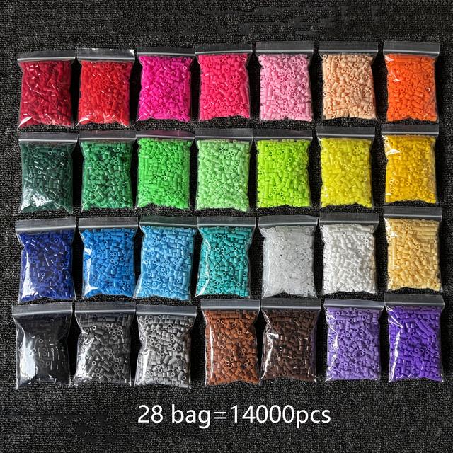 TEMU 10/28 Csomag 5000/14000 db 5 mm-es Fuziós Gyöngyök Nagy Lyukú Gyöngyök DIY Kézműves Ékszerkészítéshez - Olvasztott Gyöngyök Gyöngyök Kreatív Készítéshez - Tökéletes Ékszertervezőknek