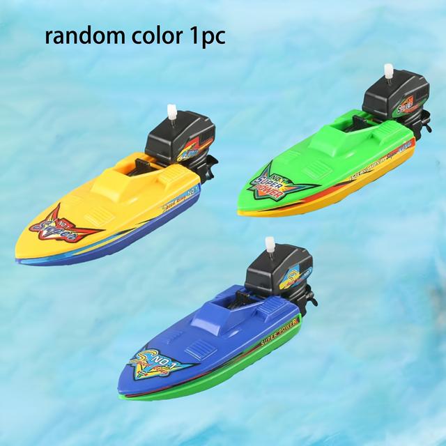 TEMU Kids Toy - No Batteries Needed Water Toy, Moving Propeller, Vibrant Colors, Durable Plastic For Pool & , Favor Gift