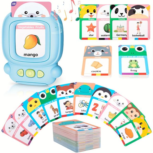 TEMU Audible Flash Cards Designed For Toddlers With Autism, Featuring Sensory Toys And Educational Materials. This Set Includes 224 Sight Word Cards, Perfect For Speech Learning In Kindergarten