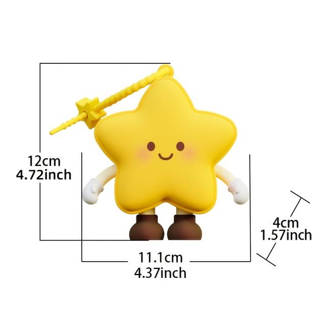 TEMU Mini Bolso con Diseño de Estrella de Silicona para Almacenamiento