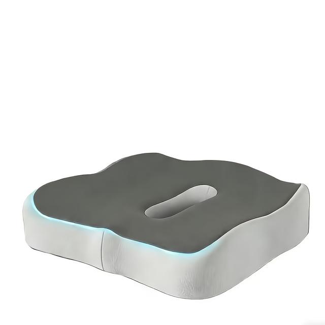 TEMU 인체공학적 메모리폼으로 제작된 차량 및 사무실 의자용 메모리폼 시트 쿠션 - 부드러운 폴리에스터 커버, 세탁 가능, 혼합 색상, 압력 완화 및 허리 지지용 디자인, 장시간 앉아 있어도 편안함