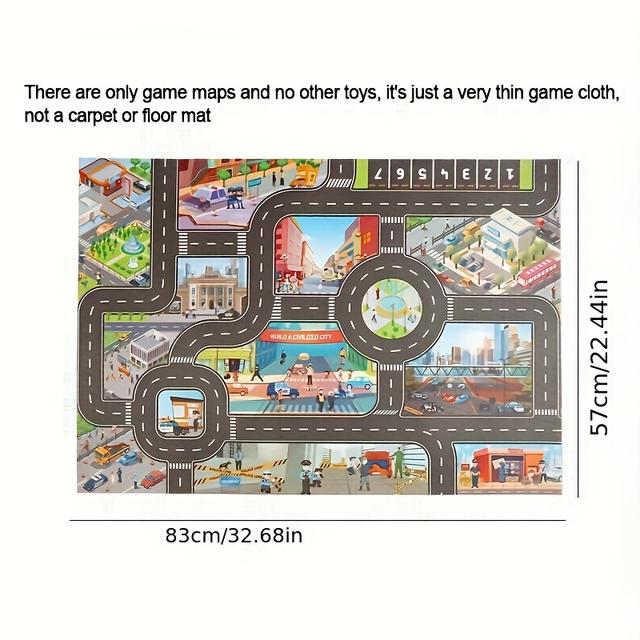 TEMU Maps For Popular Games Featuring City Scenes, Parking Lots, And Themed Routes For Halloween And Christmas Gifts