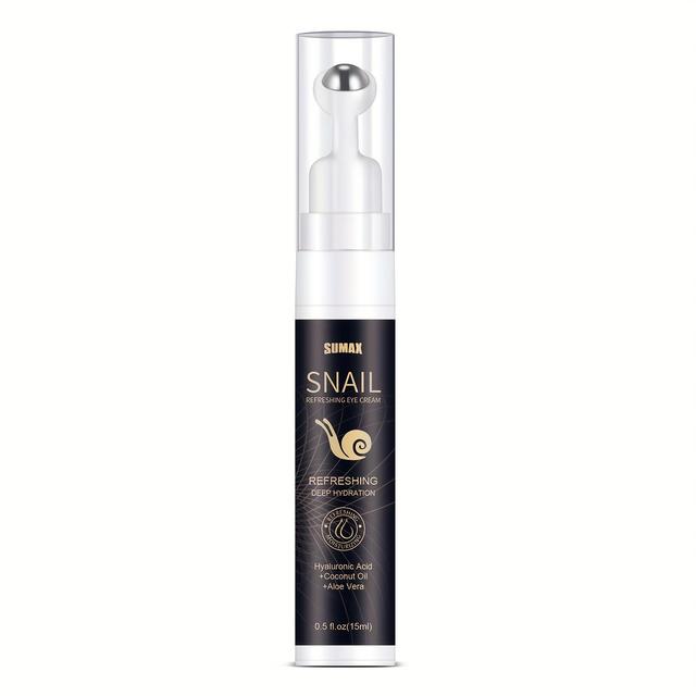 TEMU Snail Refreshing Eye Cream, Containing Snail Extract And Collagen, Nourishes, Moisturizes And Tightens The Skin Around , Daily Moisturizing Eye Cream