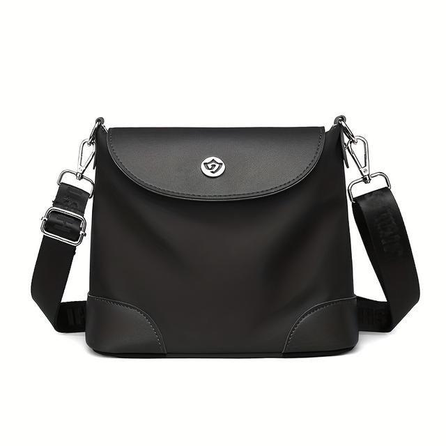 TEMU Fashionable Nylon Women's Bucket Bag, Lightweight Messenger Bag, Easy And Casual Shoulder Bag, Crossbody Bag Suitable For Travel And Shopping