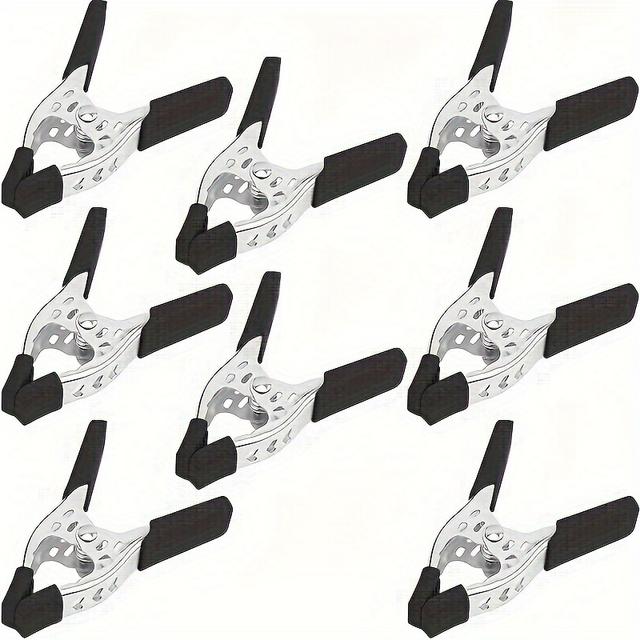 TEMU Horusdy 8pcs Heavy-duty Spring Clamps, 4-inch With 1.5" Jaw Opening - Durable Metal Construction