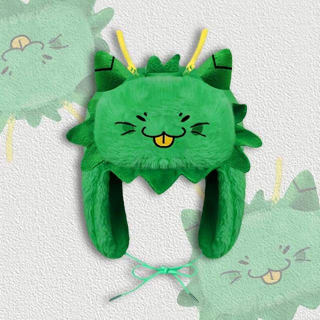 TEMU A Unisex Autumn/winter Cute Harajuku-style Hat With Embroidered Kitten , Side Star Embroidery, And A Unique Three-dimensional Design Featuring Small Ears And With A Tie Closure