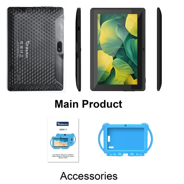 TEMU A 7-inch Tablet From 2025, With 32gb Rom, 2gb , 12, Featuring 2.4g Wifi, 1024*600 Eye-protecting Screen, , Educational Apps, Dual Cameras, And A Protective Case. A Birthday Gift.