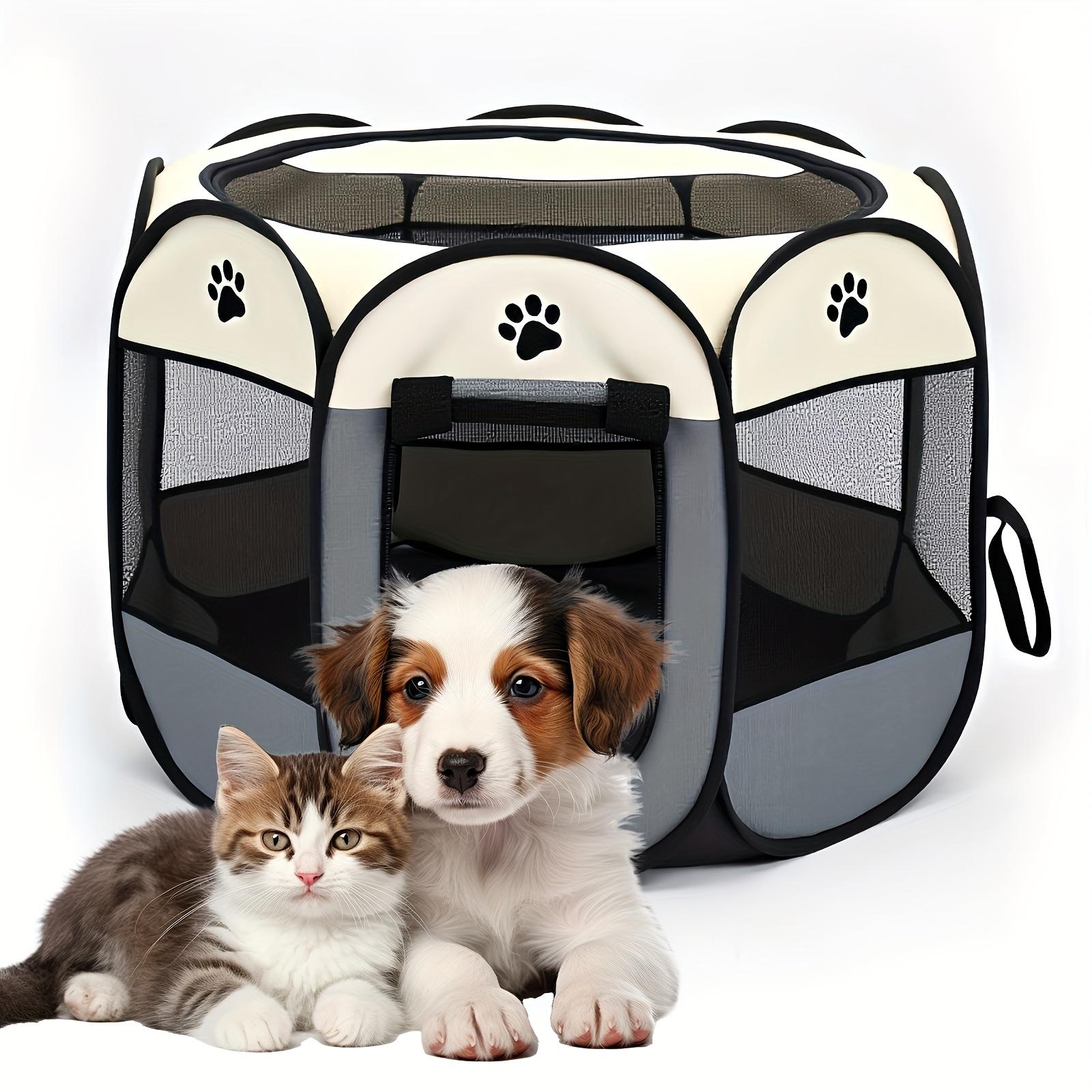 TEMU Portable Cat Pen Dog House Portable Folding Outdoor Travel Tent Outdoor Easy Assemble Dog Cages Cat Fences