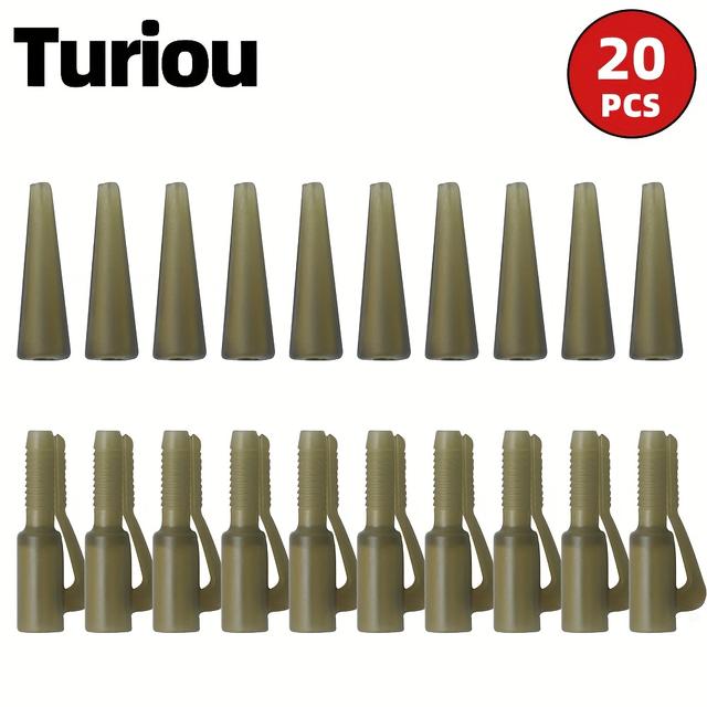 TEMU 20 db Európai Pontyhorgász Háromszög Csomó Csatlakozó Ronnie Rig Kiegészítők Európai Tavi Horgászat -Akadás Aljzatvezető Klip Biztonsági Kapocs Aljzat Horgász Kis Kiegészítők