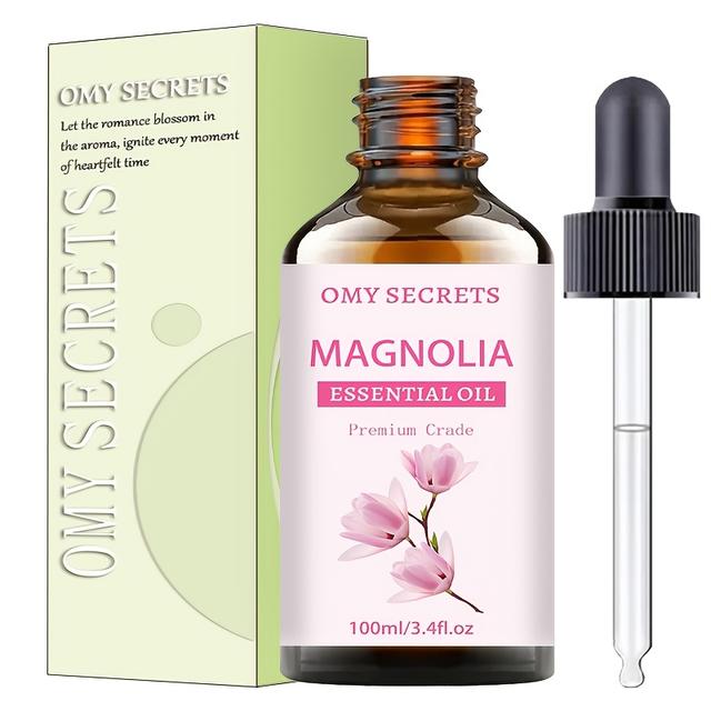TEMU Magnolia Etherische Olie - 100ml Langdurige Geur voor Diffusers, Luchtbevochtigers & Kaarsen Maken, Alcoholvrij