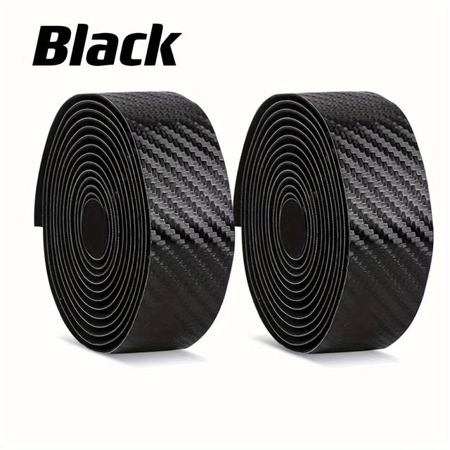 TEMU Anti-slip Carbon Fiber Handlebar Tape For Bicycle Road Bike, Single Bike, Riding Carbon Fiber Handlebar Accessories