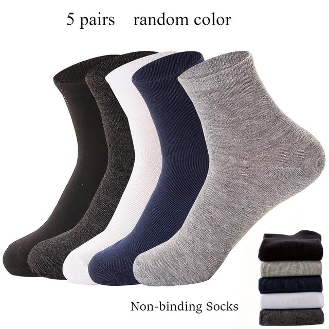 TEMU 5 Pairs Of Diabetic Socks That Don't Constrict: Comfortable And Seamless, Ideal For And Ankles - A Perfect Gift For Seniors And Pregnant Women