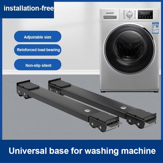 TEMU 2pcs Stainless Steel -vibration , Removable Refrigerator & , -