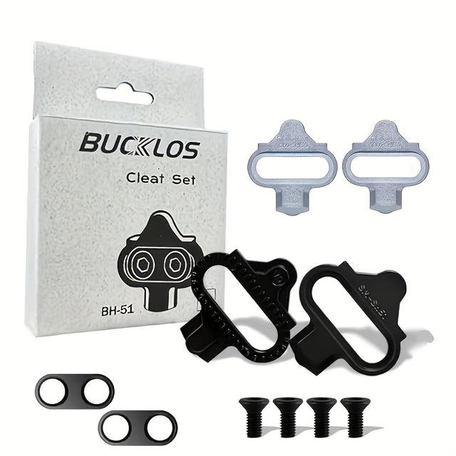 TEMU BUCKLOS pro SPD BH56 Pedálové zarážky MTB Samosvorné horské kolo zarážky BH51 BH56 pro Silniční cyklistické boty Klipové zarážky v krabici