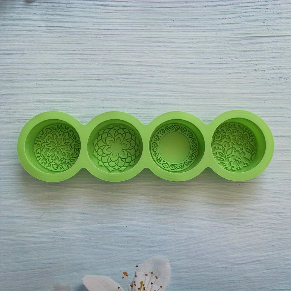TEMU 1pc Molde de Silicona Floral 3D para Hacer Jabón y Cera - Diseño a DIY
