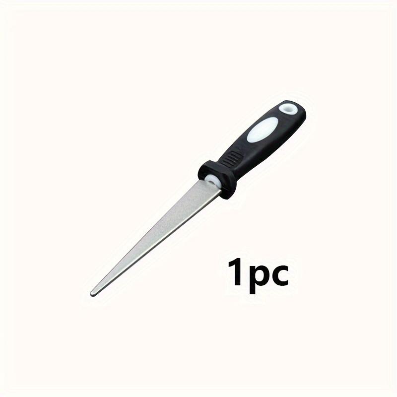 TEMU High-quality Diamond-coated Sharpening Files, Suitable For Scissors, Knives, And Tools - Double-sided Flat And Curved Design For Efficient Sharpening - Durable Metal Construction For Long-
