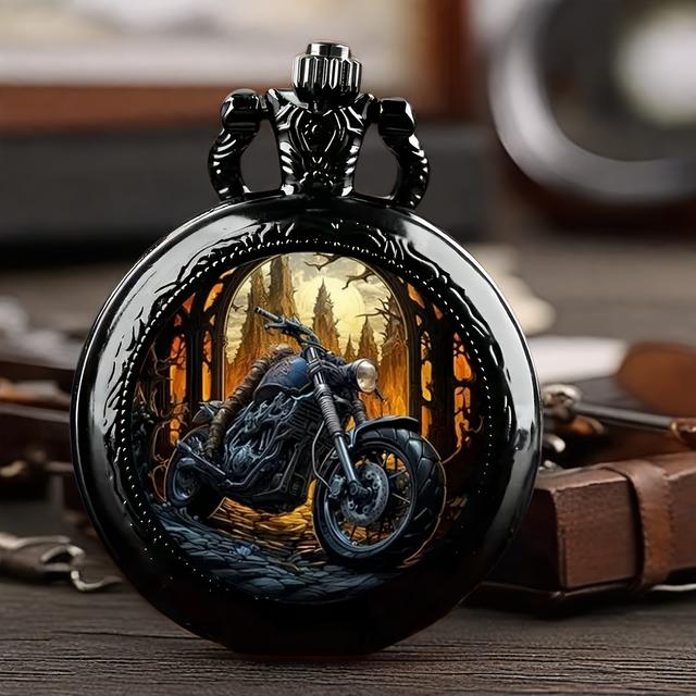 TEMU Vintage Pocket Watch Necklace, Men's Fashion Accessory, Stylish Gift For Men, Christmas Halloween Birthday Gift