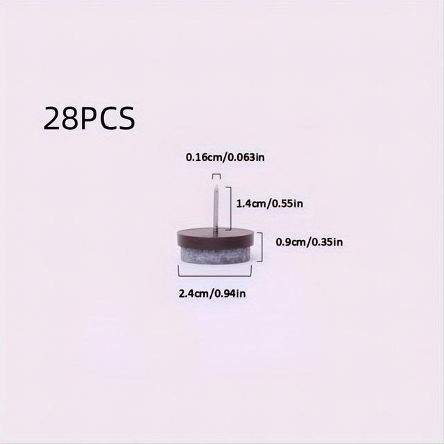 TEMU Protetores de Móveis de de Perna , Protetores de Piso para de Cadeira, Deslizadores de para de Cadeira e Mesa com Pregos