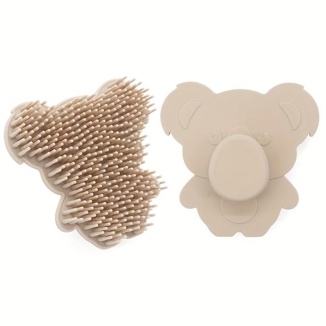 TEMU 1pc Children's Bath Head Shampoo Brush, Scalp Scrub Bath Brush, Kids' Massage Shampoo Brush, Bathing Sponge Tool