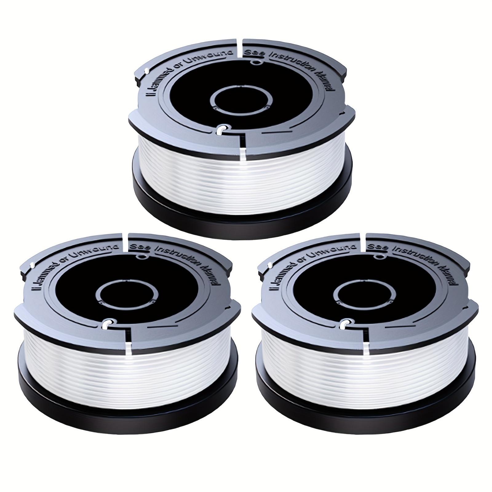TEMU 2/3pcs String Trimmer Replacement Spool Compatible With Black And Decker , 3ft (9m) 0.065 (1.65mm) Af-100 Line For Black And Decker String Trimmers
