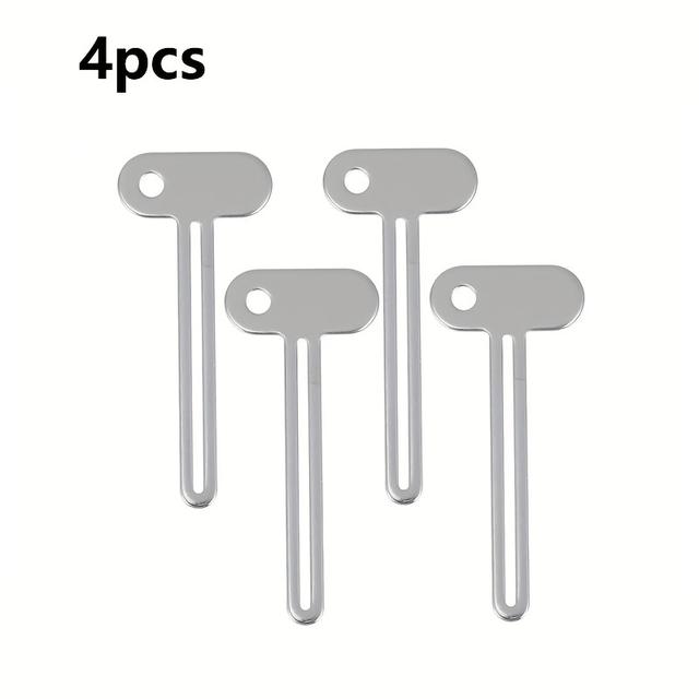 TEMU 4pcs Toothpaste Squeezer Set - Metal Tube Dispenser For Hand Cream, Suitable For Shampoo, Lotion & Hair Dye, Money And Reduces Waste