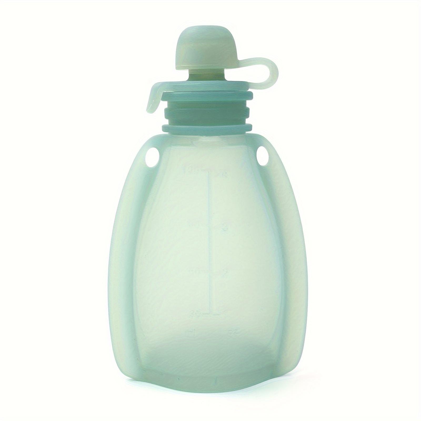TEMU Reusable Silicone Pouches For Baby Food, Designed To Be Leakproof And Refillable, Safe For Dishwasher, Freezer, And Microwave, Ideal For Storing Homemade Purees And Yogurt