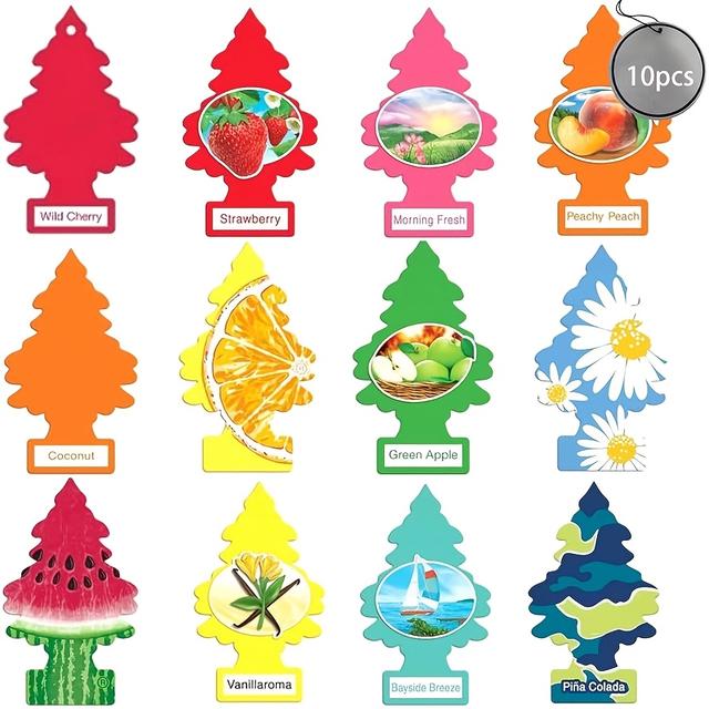 TEMU Feuilles Déodorisantes Voiture, Arbres Suspendus à Parfum pour Véhicules ou Maison, et une de Désodorisants