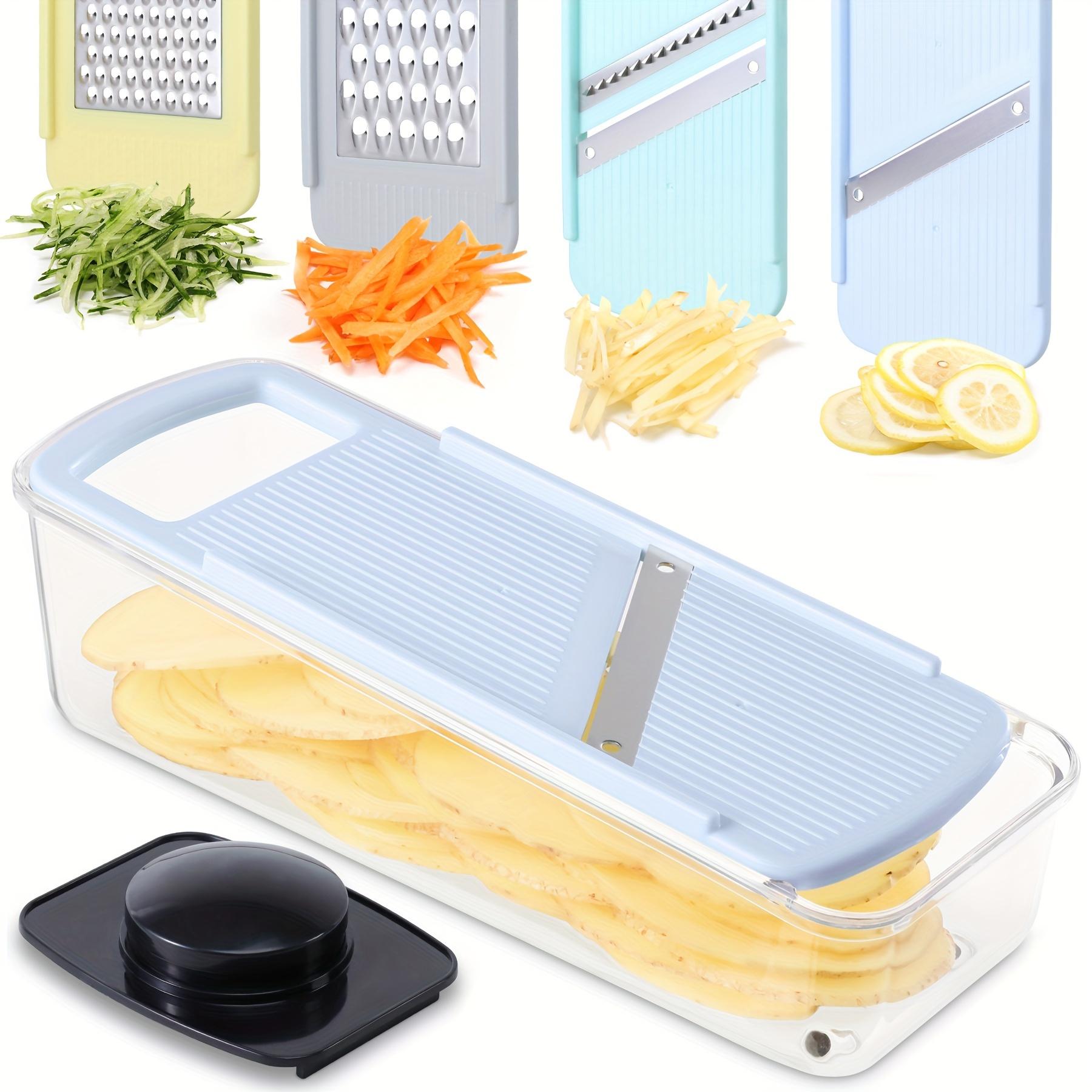 TEMU Geedel Professional Mandoline Slicer For Kitchen, Multi Purpose Vegetable Slicer Cutter, Slicer Vegetable Cutter Onion Slicer For Veggie Fruit Cheese