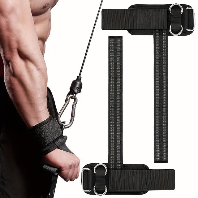 TEMU -slip Wrist Straps Are Designed For Deadlifts, Featuring D-rings For Gym Lifting, Suitable For Cable Machine Workouts, And Come With Neoprene Padding, Making Them Ideal For Men And Women