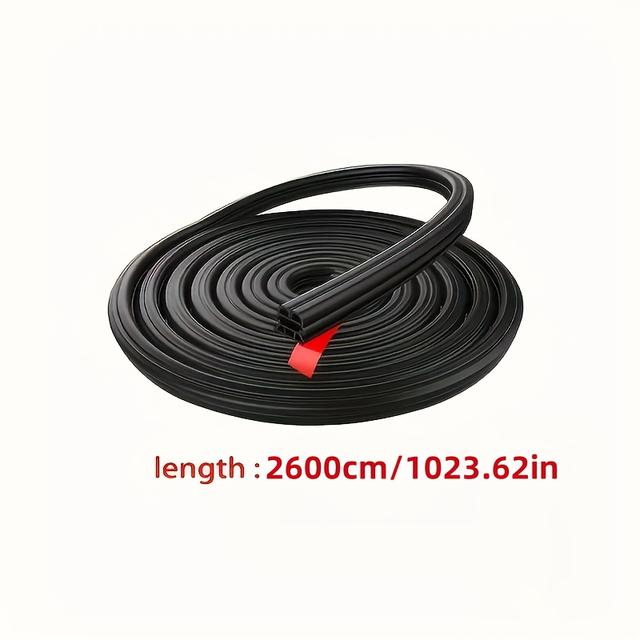 TEMU -layer Thickened Door Seal Strip, Universal Self-adhesive Weatherstrip - Windproof And Insulation, Soundproof Sealing Strip Suitable For Car Windows And Trunk Covers