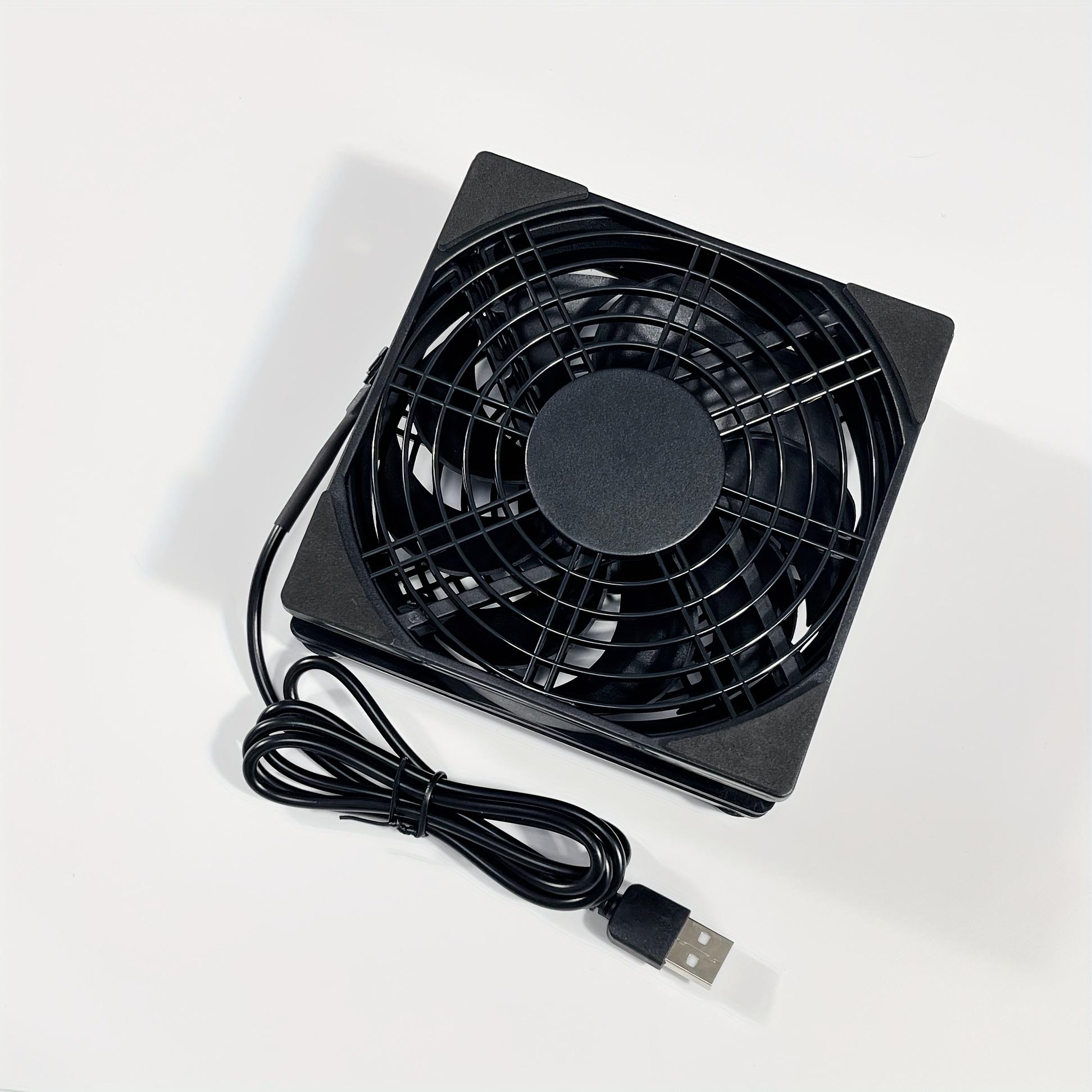 TEMU Wathai Wentylator Chłodzący do Odbiornika DVR, , TV Box, Routera 120mm x 25mm, Zasilanie USB 5V