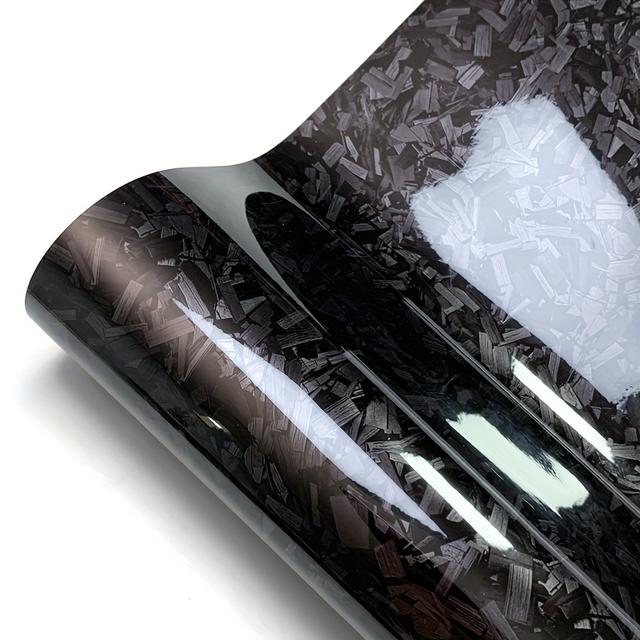 TEMU A Roll Of 50*150cm (19.69*59.06in) Car Pet Carbon In Red And Black, Featuring A Bright And Irregular . This Film Is Suitable For Modifying The Color Of And Motorcycles