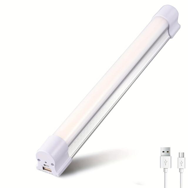 TEMU Tube Magnetic Lights 6000lumens 5 Lighting Options Camping Lantern Usb Rechargeable Portable Battery Powered Lights For 80 Hours