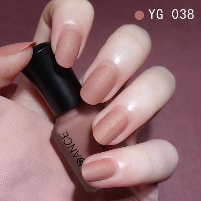 TEMU 1 Bottle Matte Nail Polish, Velvet Sanding, Quick-dry Formula, Long-lasting Non-peelable, Women's Manicure, Nude Cameo & Finish