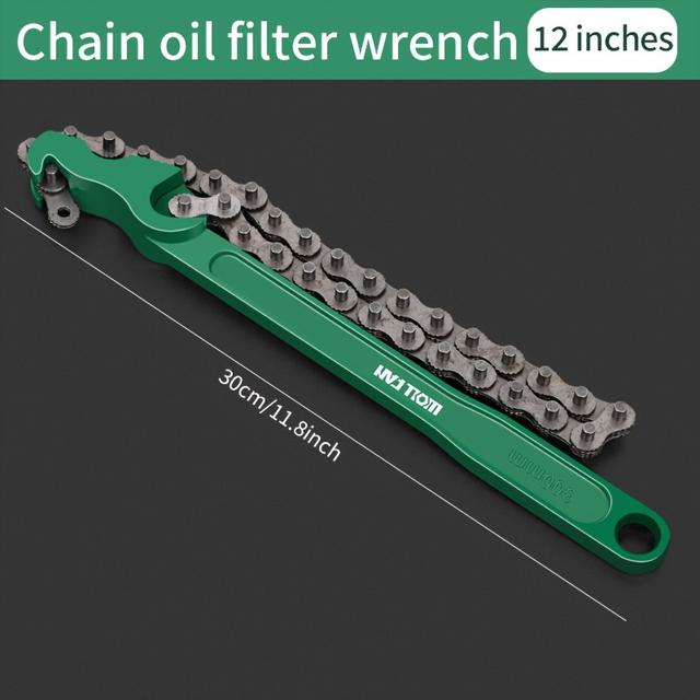 TEMU Chain Wrench For Mobile Phone Oil Filter, Anti-slip Belt For Disassembling The Oil Filter Specifically Designed For Machine Filters