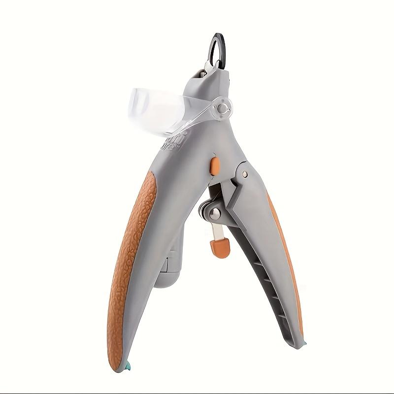 TEMU 1pc Pet Nail Clipper With Led Light, Nail Scissor With Stainless Steel Non-slip Handle, Anti-bleeding Pet Nail Clipper For Pet Cleaning And Grooming Tools