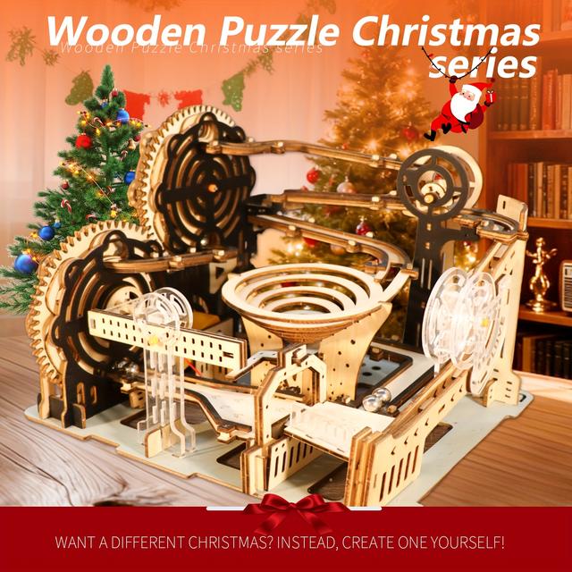 TEMU 3d Wooden Puzzles For Adults - Model Kits, Brain Teaser Craft For Birthdays Or Christmas Gifts (no Battery Included)