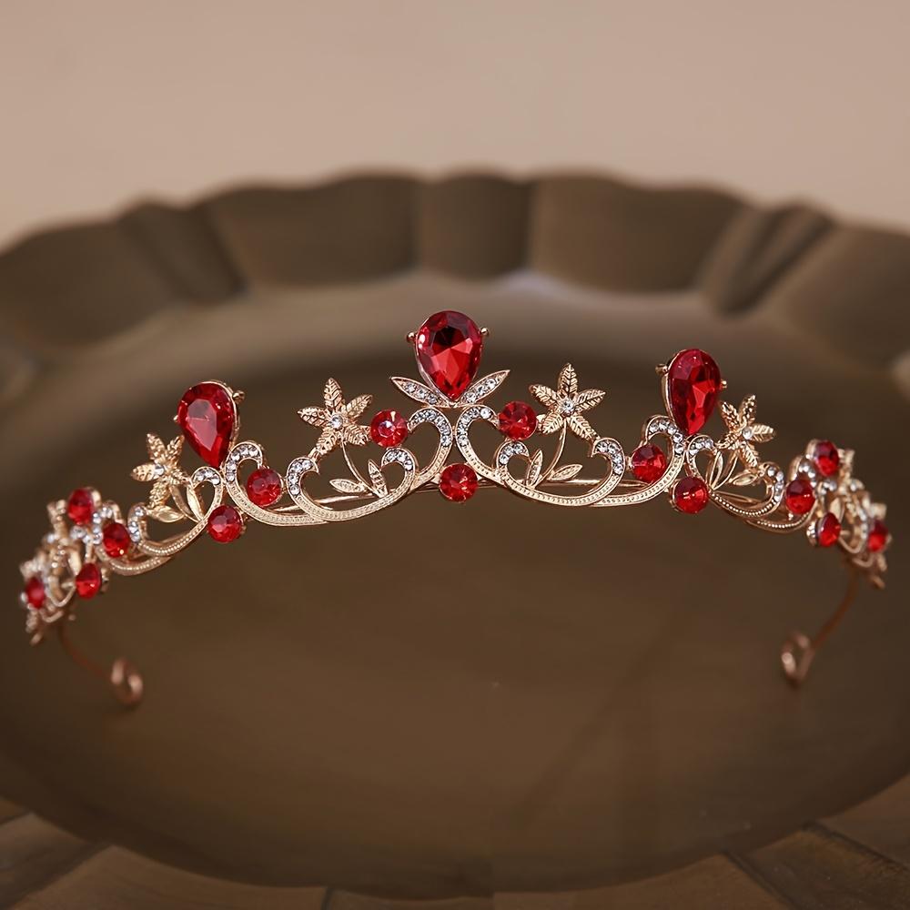 TEMU Bridal Crown Headpiece Modern Minimalist Baroque Artificial Tiara Hair Accessory For Wedding Dress