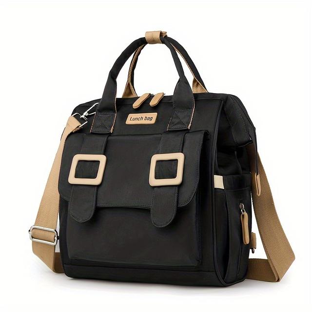 TEMU Grand sac à lunch multifonctionnel isolé, cadeau de Saint-Valentin, sac - avec multiples poches et rangement, non alimentaire, à