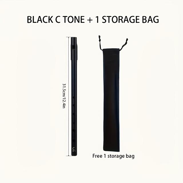 TEMU Silbato irlandés en Do/Sol de PCS, para principiantes y con una bolsa de transporte