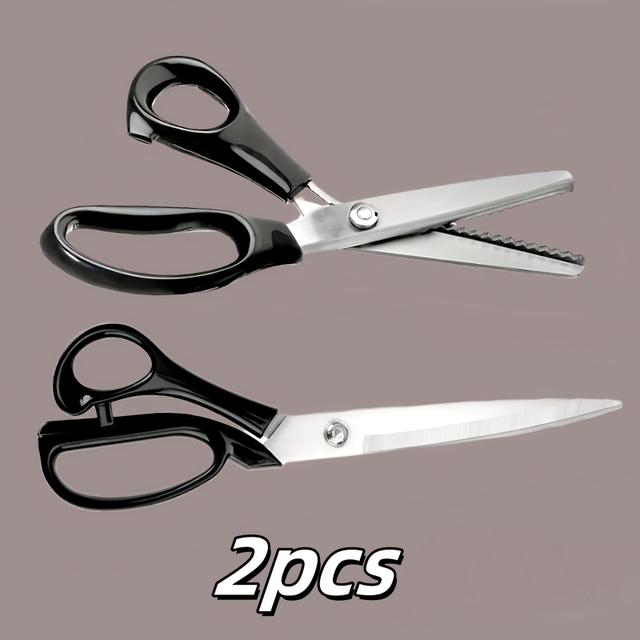 TEMU 2pcs Of Professional Sewing Scissors - Ergonomic Handles, Suitable For Garment Production / Sewing / Fabric Cutting, Great Gift Items For Christmas / Halloween