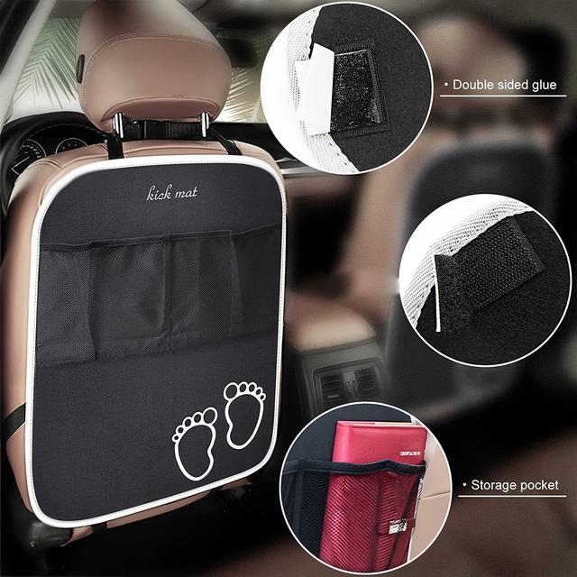 TEMU Car - Easy-clean, Foldable, Dustproof Mat With Multiple Compartments For Cars & Suvs, Oxford Fabric