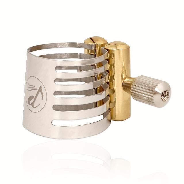 TEMU Saxophone Stainless Steel Clamp, Secure , Suitable For Saxophone, Compatible With Ebonite Mouthpieces