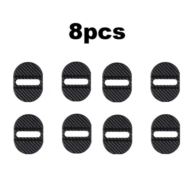 TEMU 8pcs A Set Car Door Lock Protective Cover, Shock Absorption, Noise Reduction, Sound Insulation Glue, Sealing Gasket, Car Door Closing Buffer